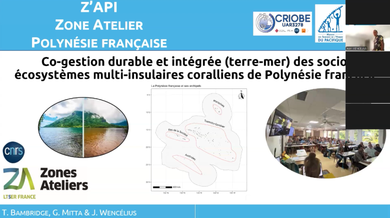 Séminaire de Jean Wencélius La zone atelier en Polynésie Française 1 juillet 2025